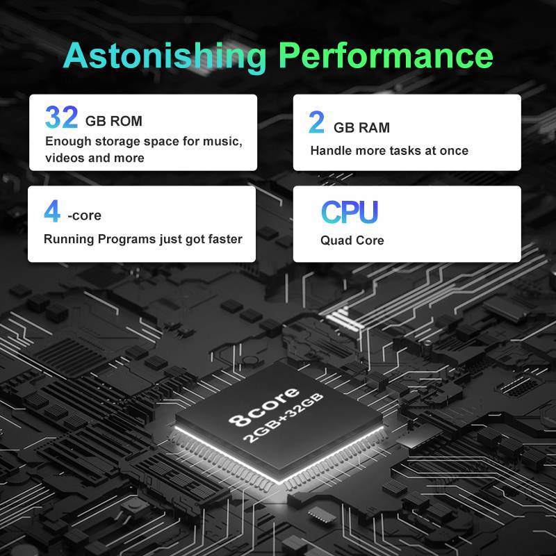 Wireless CarPlay & Android Auto with 8-core Processor and 32GB ROM