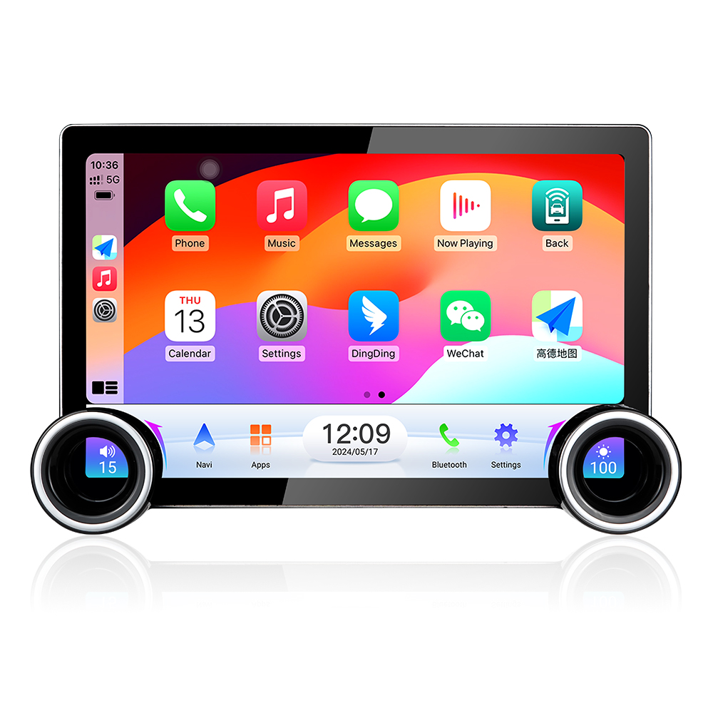 11.6-inch 2K QLED Touchscreen Android Car Stereo with Dual Knob Design