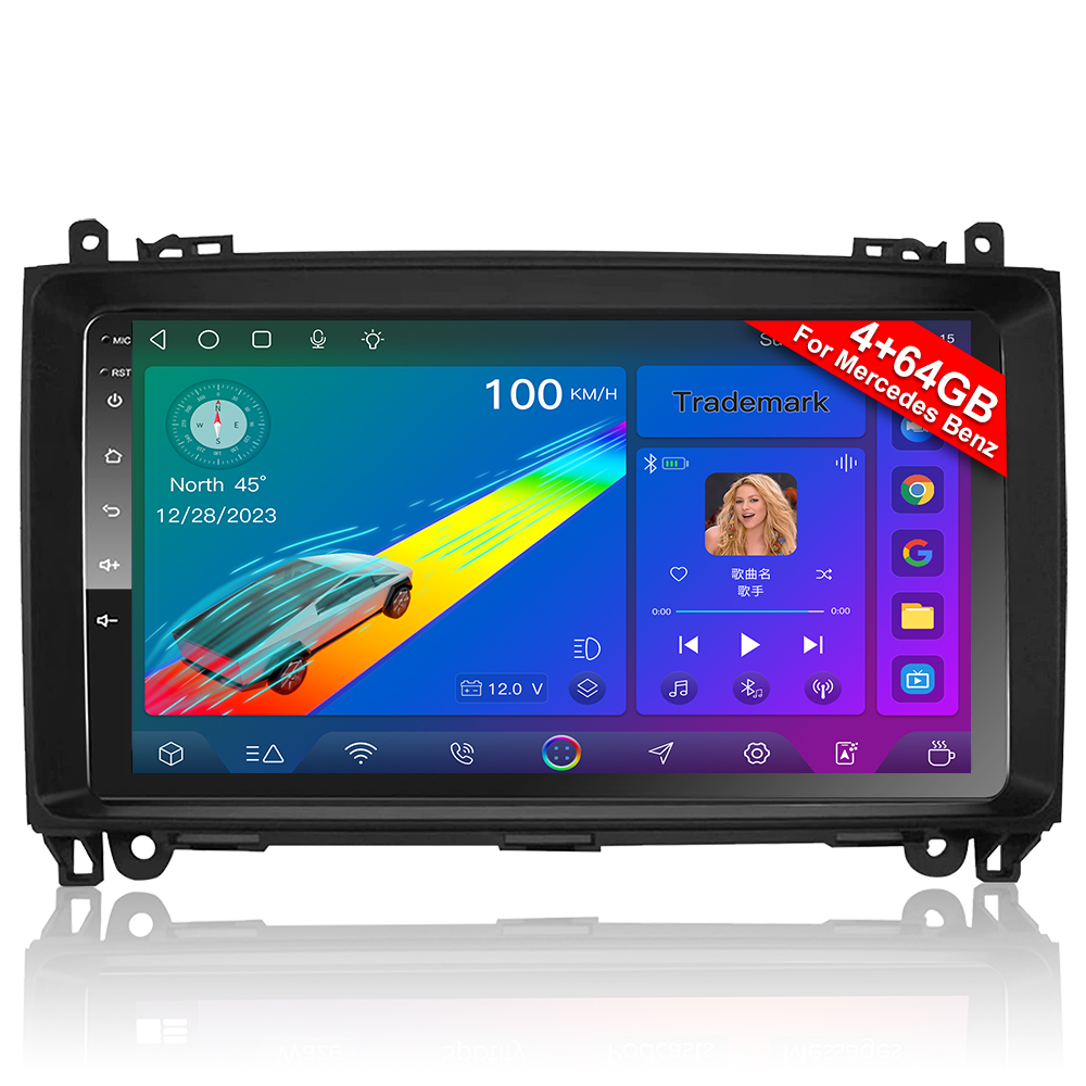 9 inch Android Touch Screen Car Radio for Mercedes Benz W906 Sprinter W169 W245 W639 Vito Viano