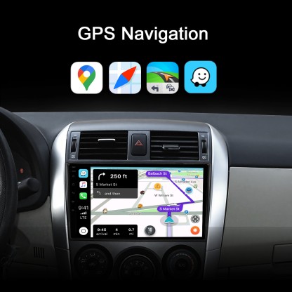 Carplay Car Radio 9 Inch Touch Screen Android 13 32G For Toyota Corolla 2009-2013 