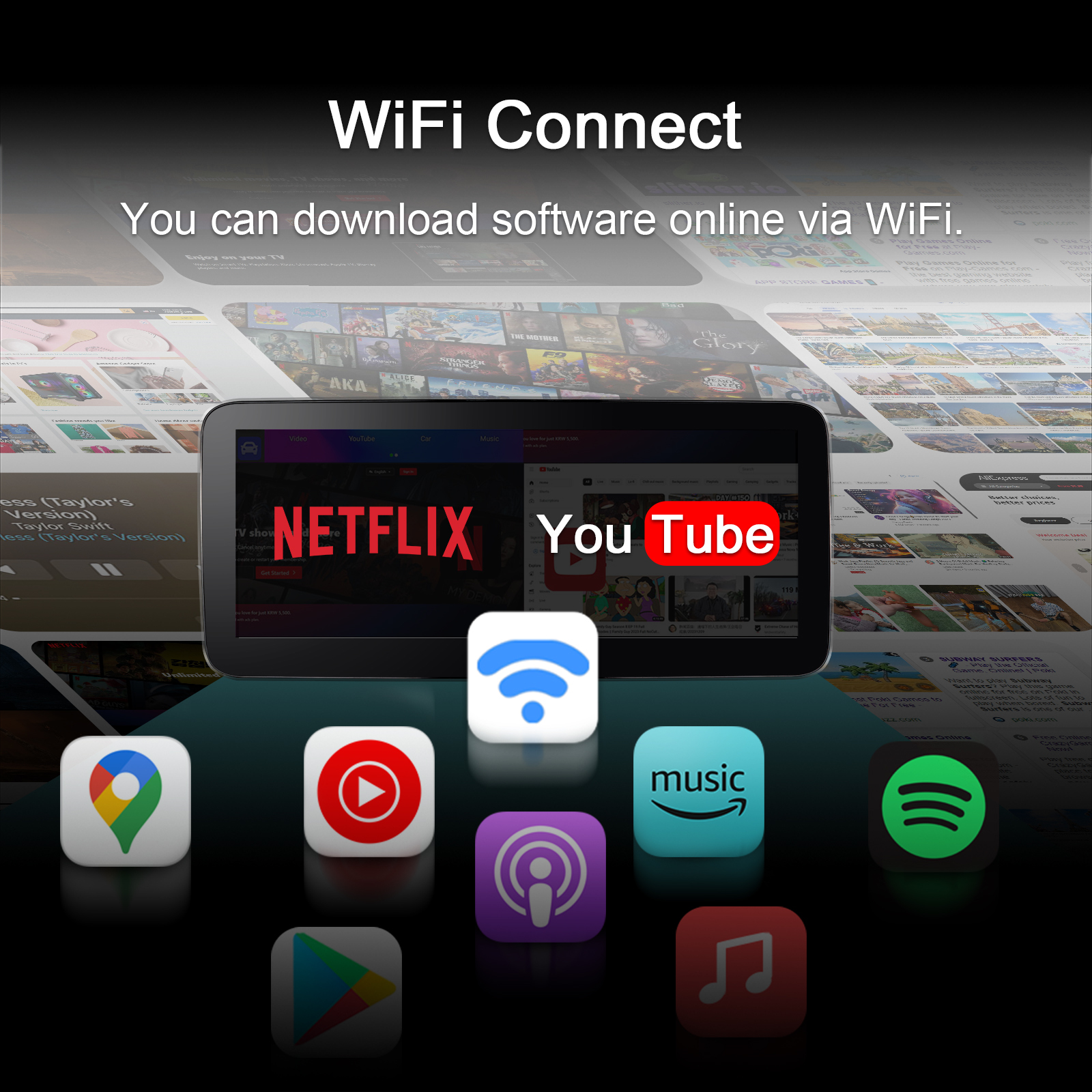 12.3 in Screen for W204 S204 Benz C 2008-2014 Car Radio