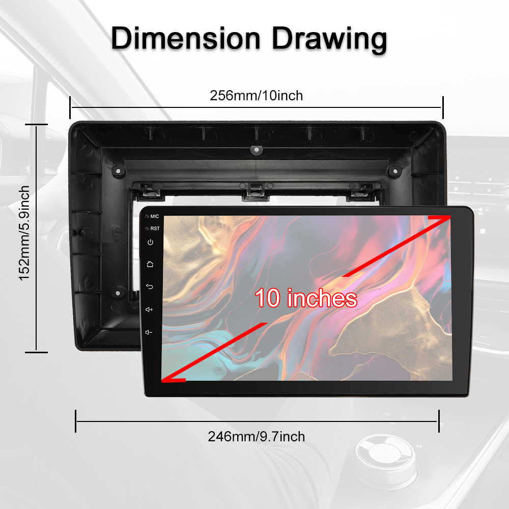 JEEP|DODGE|CHRYSLER|10-Inch Touch Screen Display|Car Radio|Universal Package