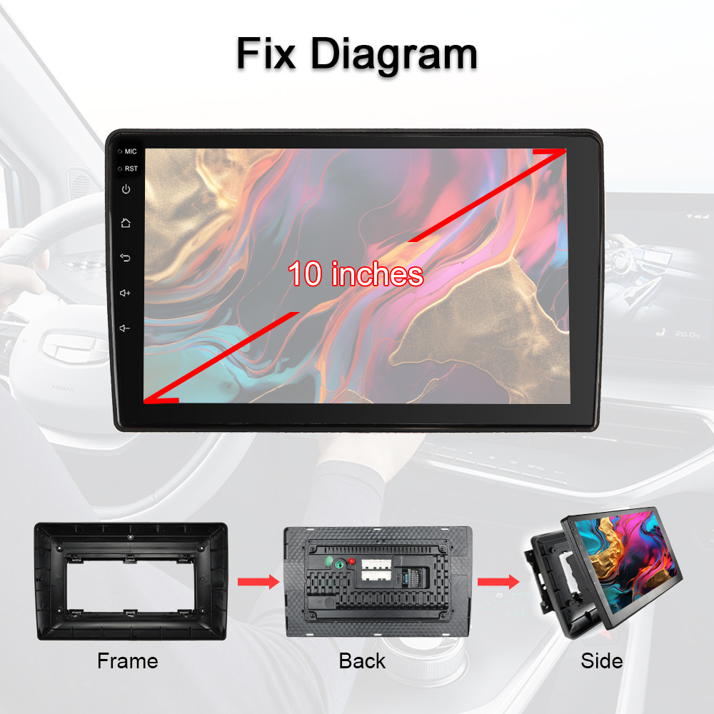 JEEP|DODGE|CHRYSLER|10-Inch Touch Screen Display|Car Radio|Universal Package