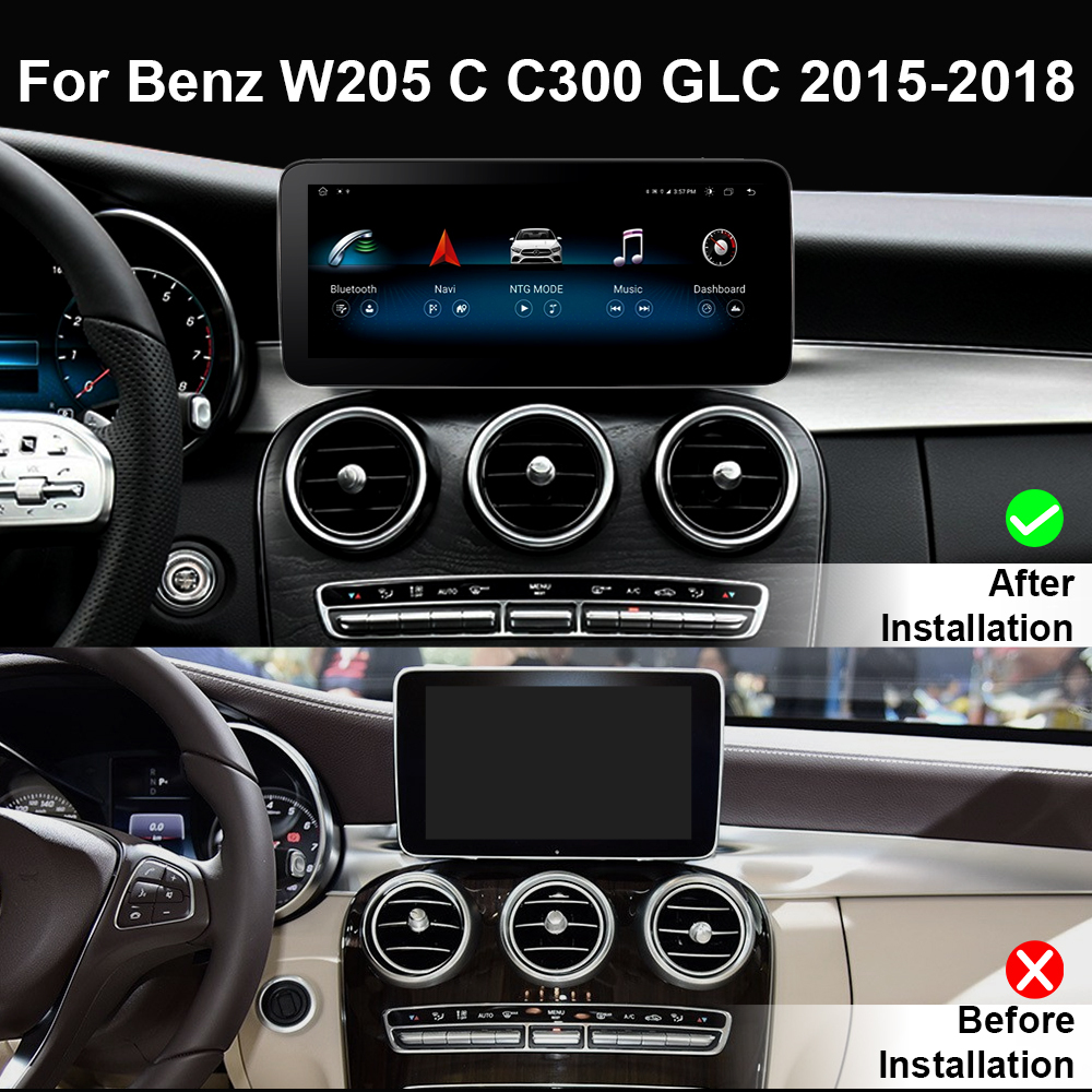 12.3 in Screen for W204 S204 Benz C 2008-2014 Car Radio