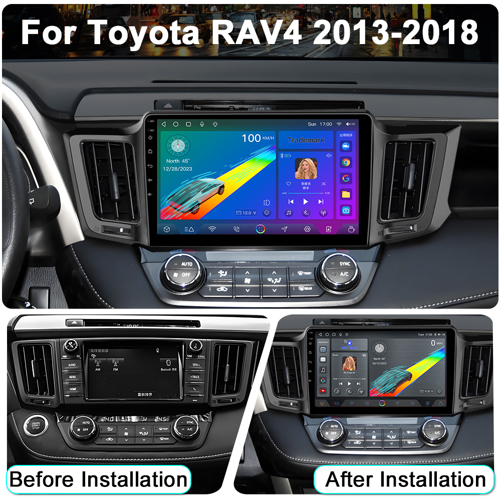 Joying 10.1 Inch Toyota RAV4 2013-2018 Car GPS Radio