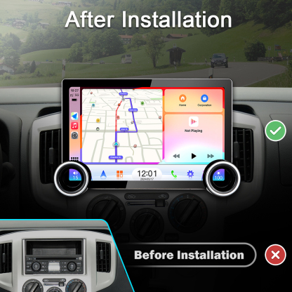 11.6-inch 2K QLED Touchscreen Android Car Stereo with Dual Knob Design