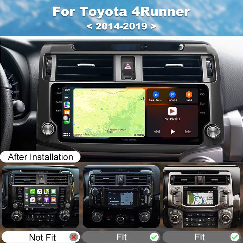 10.25 inch Android 12 QLED Touch Screen Toyota 4Runner Car Radio