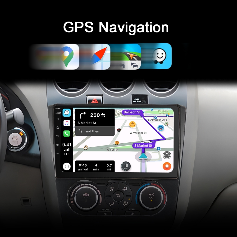  Nissan Altima 2008-2012|Apple CarPlay|Car Radio|Android 12