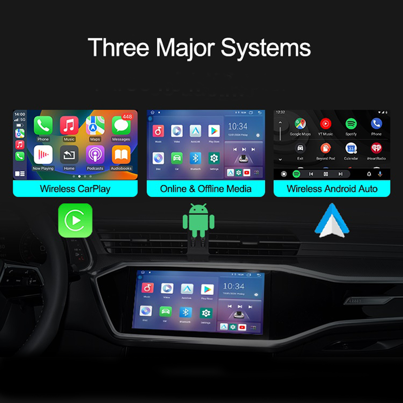 IYING Exclusive Android 13.0 Wireless CarPlay AI Box with Carplay DVD/CD Player