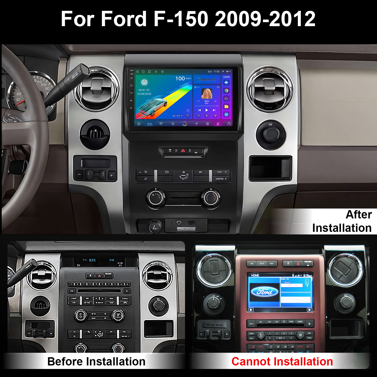 9 inch Car Radio for Ford F150 F-150 2009-2012 