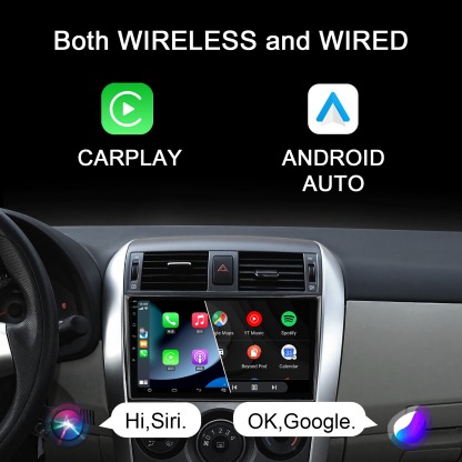 Carplay Car Radio 9 Inch Touch Screen Android 13 32G For Toyota Corolla 2009-2013 