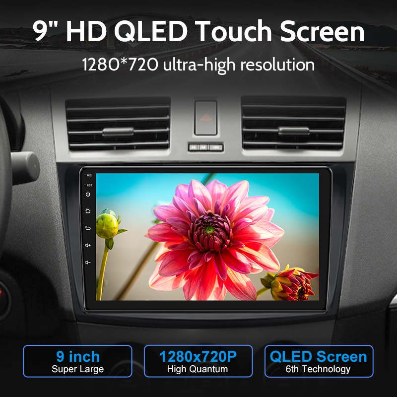 9 Inch Touch Screen Android 12 Car Stereo for Mazda 3 2009-2013