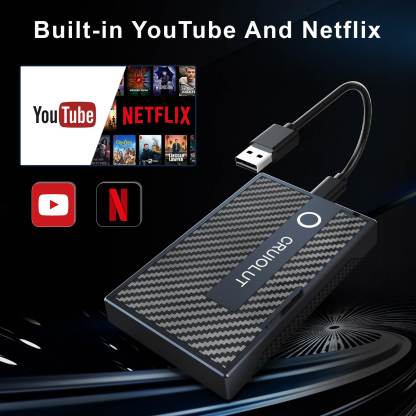 Ultra-Stable Plug&Play Carplay AI Box Media Player With Maximum Compatibility With Android & Apple