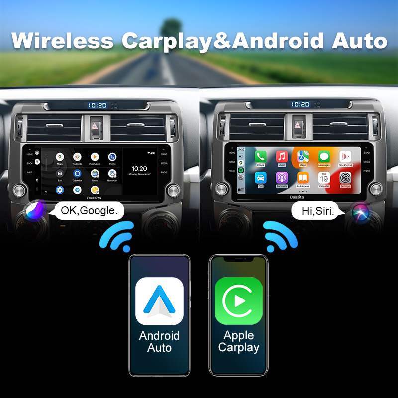 10.25 inch Android 12 QLED Touch Screen Toyota 4Runner Car Radio