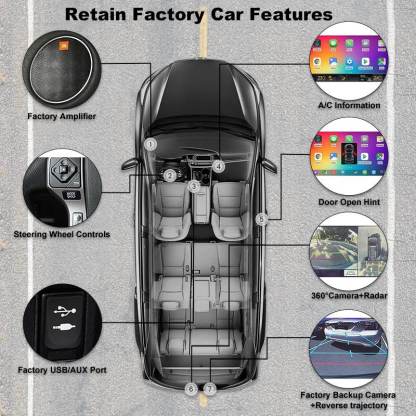 10.25 inch Android 12 QLED Touch Screen Toyota 4Runner Car Radio
