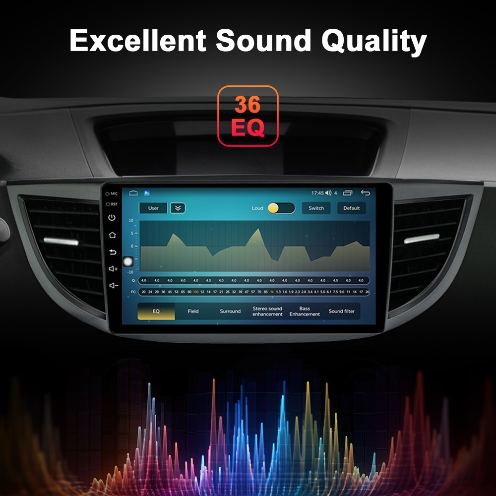 10 Inch Android 12 Car Radio Stereo For Honda CRV 2012-2016