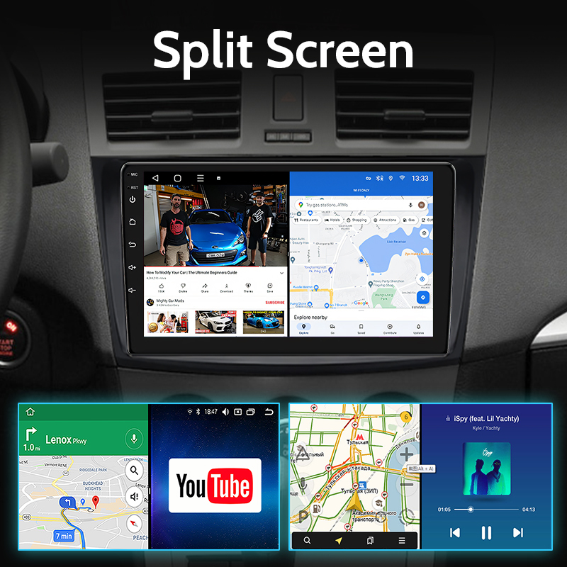 9 Inch Touch Screen Android 12 Car Stereo for Mazda 3 2009-2013