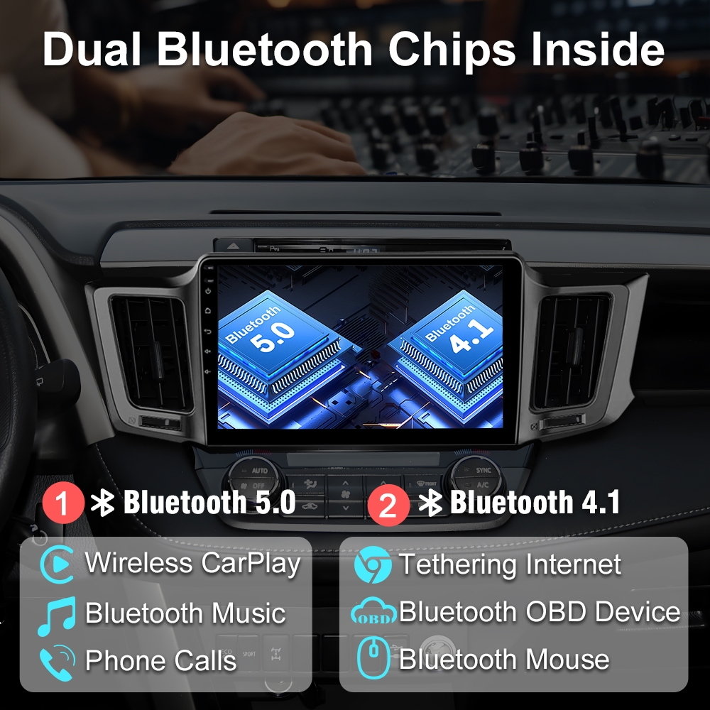 Joying 10.1 Inch Toyota RAV4 2013-2018 Car GPS Radio