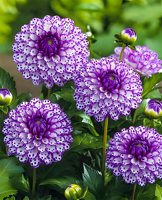 🌸 Speckled Dahlia Bulbs – Vibrant Multi-Color Flower Blooms