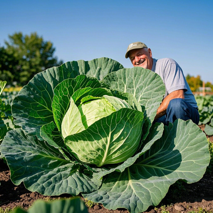 🥬 Giant Russian Cabbage Seeds: Grow Big, Bold, and Beautiful!