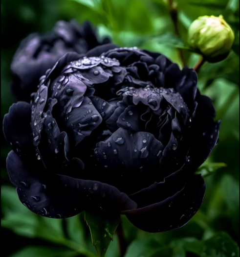 Rare black peony seeds, flower garden balcony planting green plants cold-resistant