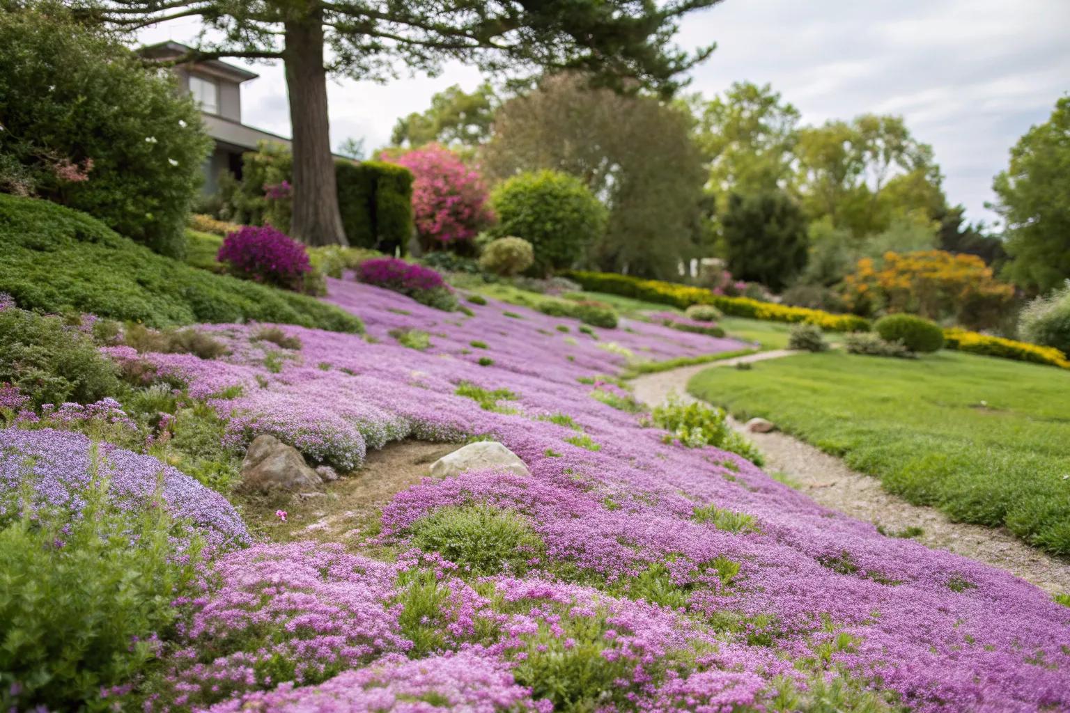 17+ Creative Creeping Thyme Landscape Ideas