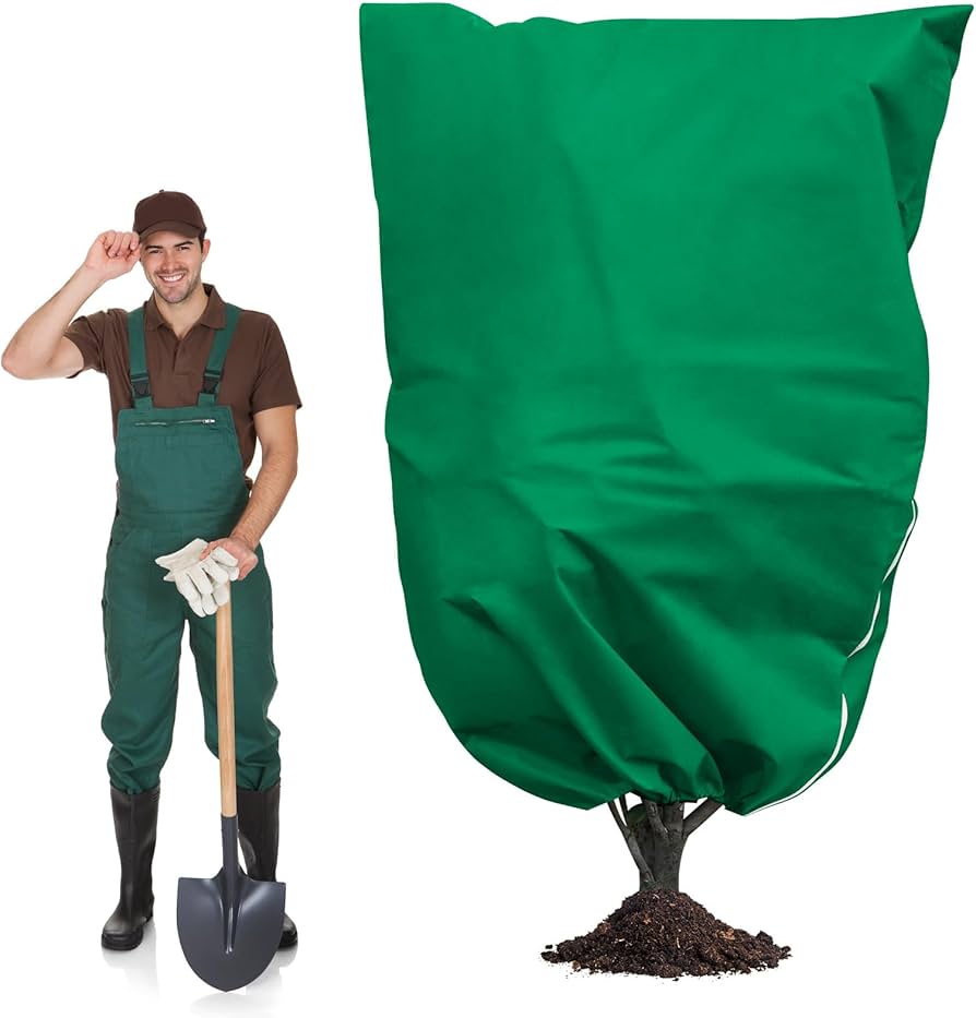 Amazon.com : XHGWJSX 2.8 oz 90"x75" Plant Covers Freeze Protection, Large  Plant Covers for Winter Outdoor, Reusable Frost Blankets with Zipper  Drawstring, Plant Freeze Protection Cover for Garden Tall Fruit Trees :