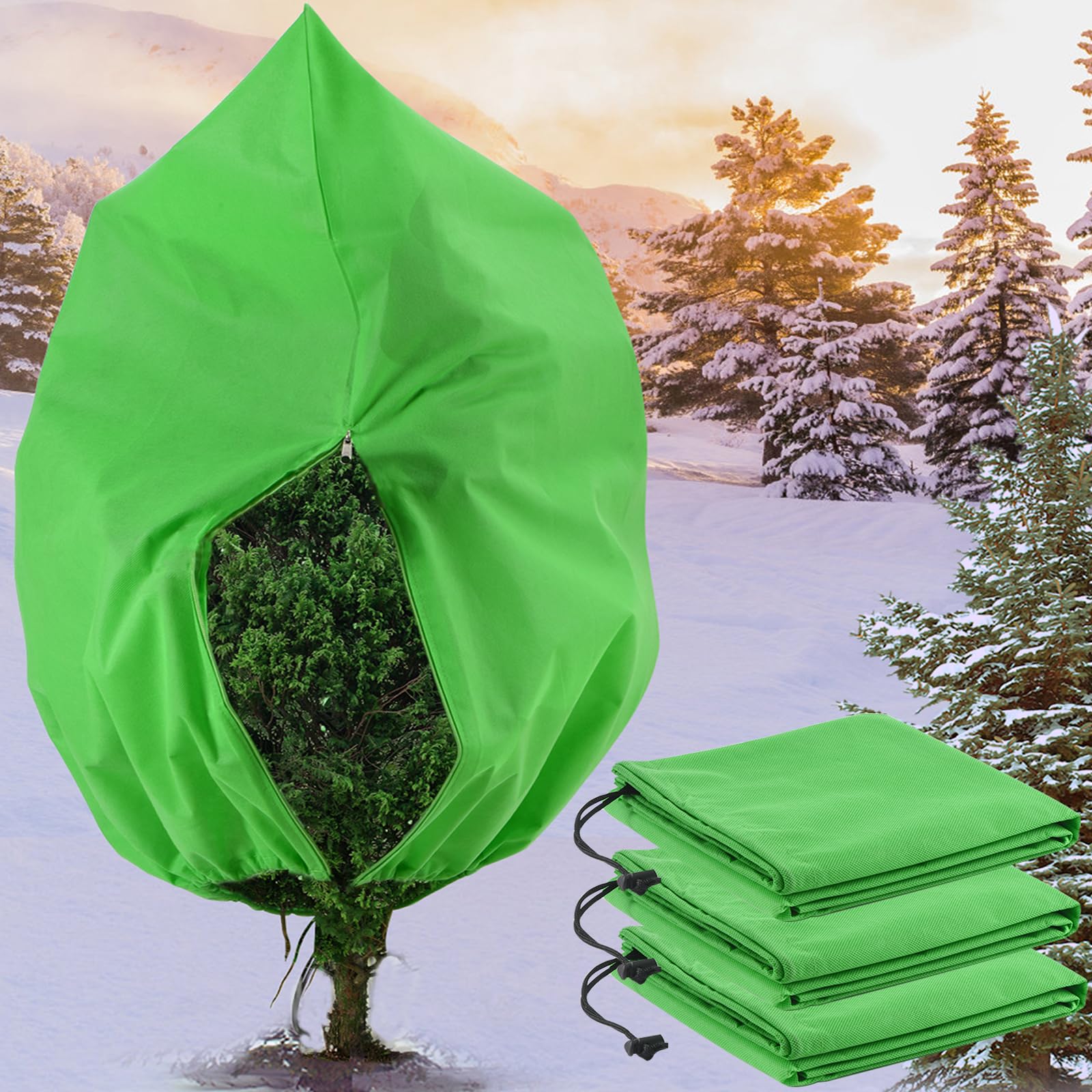 Amazon.com : CARE HOME 3 Packs Tree Covers for Winter, 31.5" X 39.4" Frost  Cloth Plant Freeze Protection Freeze Protection Covers Bags with Zipper  Drawstring for Outdoor Plant Frost Protection : Patio,