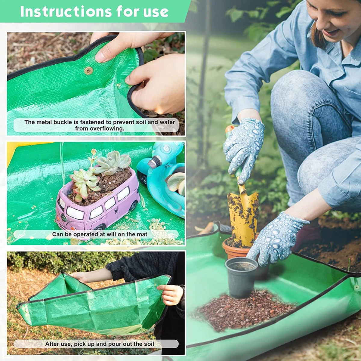 Pe Gardening Planting Mat | Plant Planting Mat 100cm | Mat Planting Flower  Pots - Basket Liners - Aliexpress