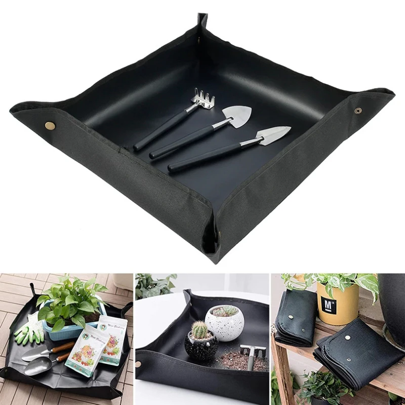 1/3/5PCS Planting Mat 50cm-100cm Gardening Potting Pad Foldable Garden  Plant Flower Pot Transplanting Waterproof Mats Plant