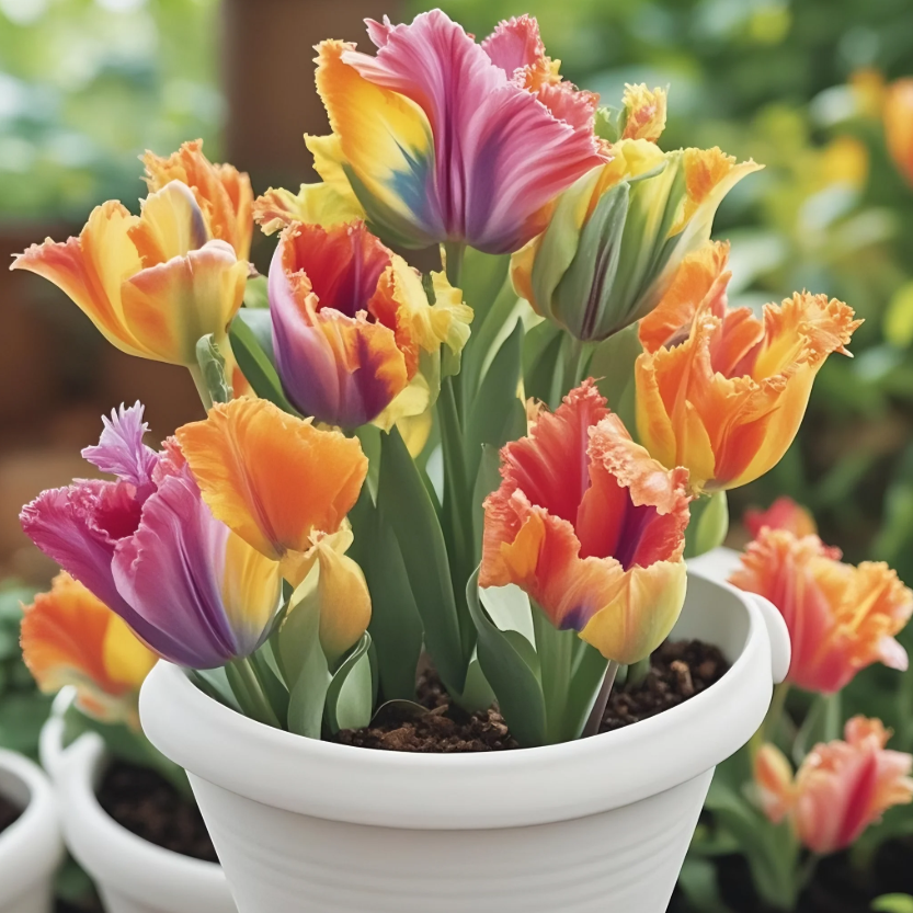 🌷Colorful Parrot Tulip Bulbs—The Rarest Tulip In The World
