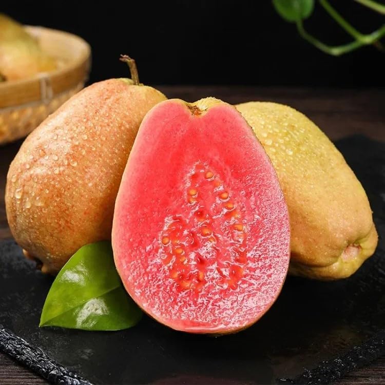 🔥🎁Tropical Strawberry Guava Organic Pink Guava Seeds