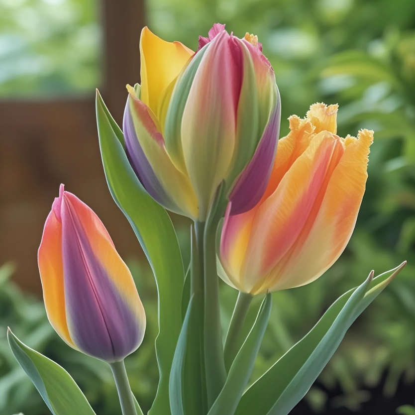 🌷Colorful Parrot Tulip Bulbs—The Rarest Tulip In The World