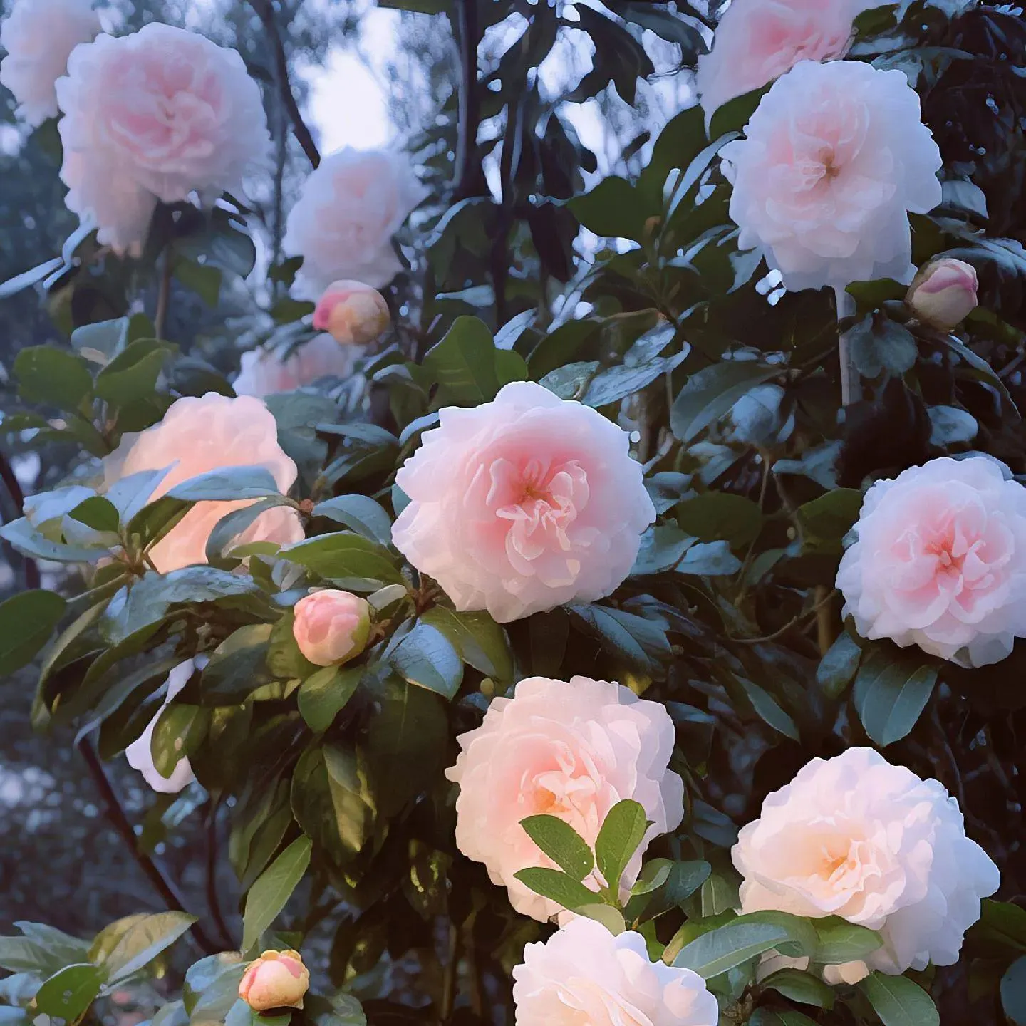 Icy Pink and White Gentle Camellia Seeds