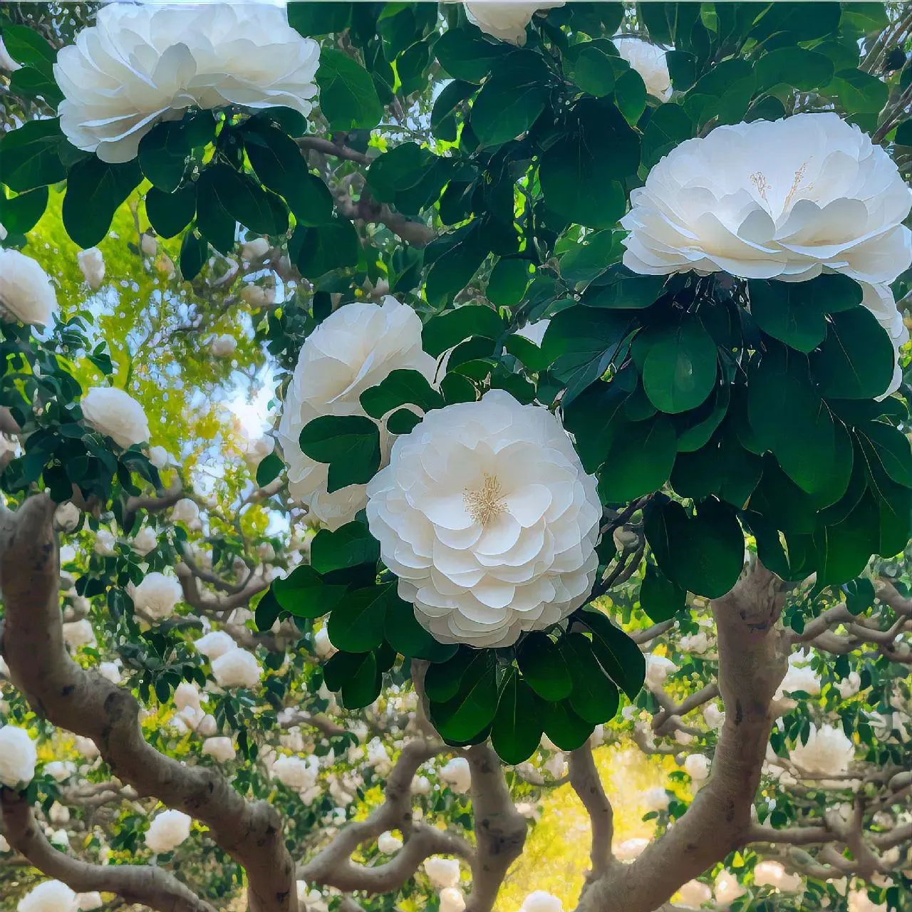 White Heart Large Camellia Seeds