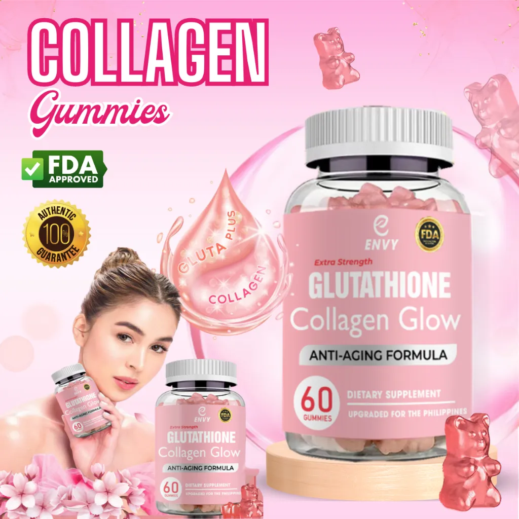 cod GLUTATHIONE COLLAGEN GLOW Original Glutathione Gummies Glow Whitening Skin