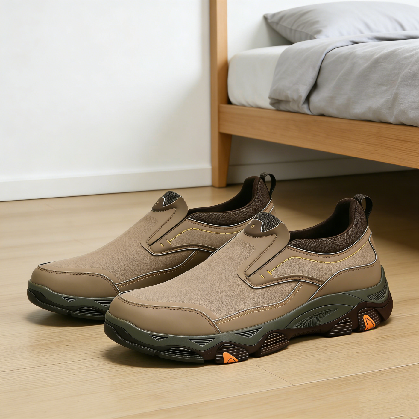 ⏰Last Day! 45% OFF 🔥HIKER®Men's Genuine Leather Orthopedic Outdoor Breathable  Walking Shoes