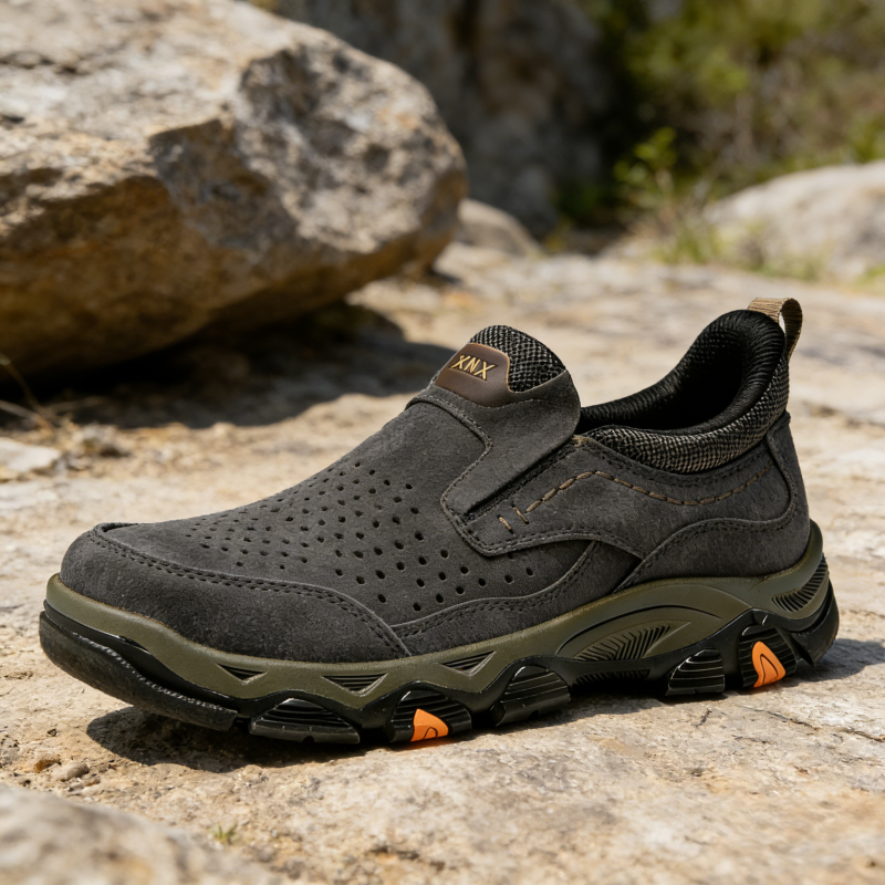 ⏰Last Day! 45% OFF 🔥HIKER®Men's Genuine Leather Orthopedic Outdoor Breathable  Walking Shoes