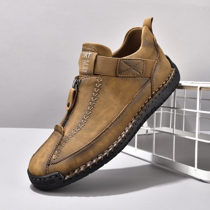 mans handmade genuine leather orthopedic boots