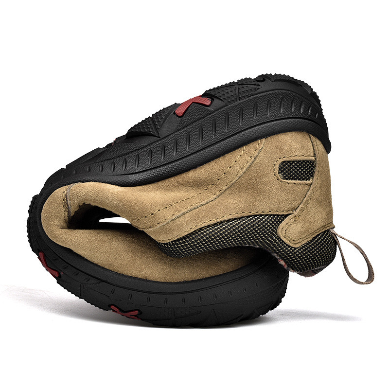 GARB Men’s Handcrafted Leather Outdoor Loafers – Arch Support, Wide Toe & Impact Protection