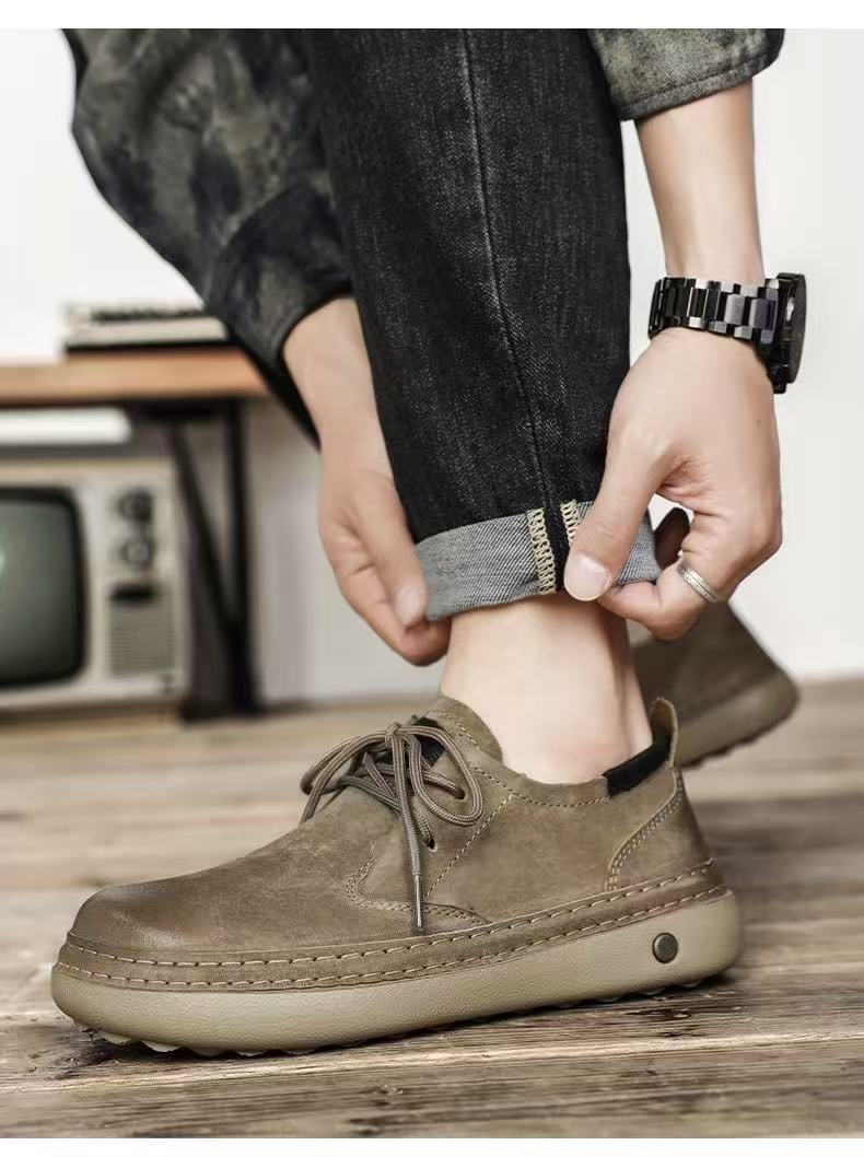 ⏰Last Day! 45% OFF  🔥GARB®Men's Genuine Leather Outdoor Slip-On Loafers with Arch Support & Wide Toe Box