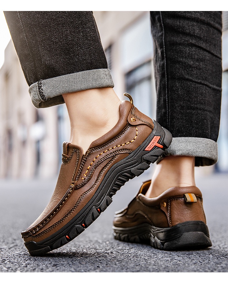 ⏰Last Day! 45% OFF  🔥GARB®Men's Handmade Genuine Leather Outdoor Waterproof Walking Shoes