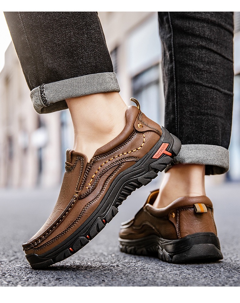 ⏰Last Day! 45% OFF  🔥GARB®Men's Handmade Genuine Leather Outdoor Waterproof Walking Shoes