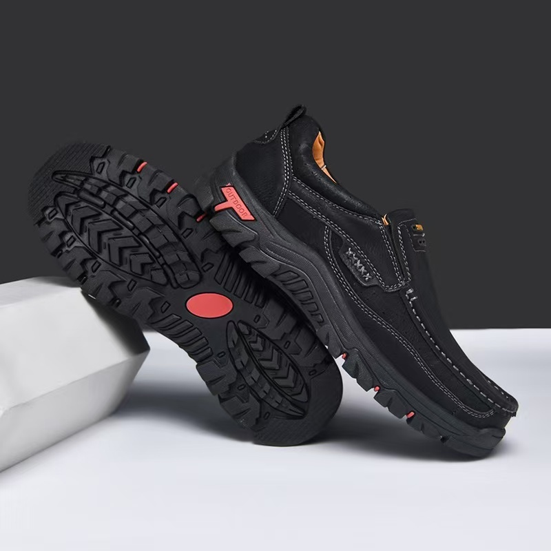 ⏰Last Day! 45% OFF  🔥GARB®Men's Genuine Leather Outdoor Slip-On Loafers with Arch Support & Wide Toe Box