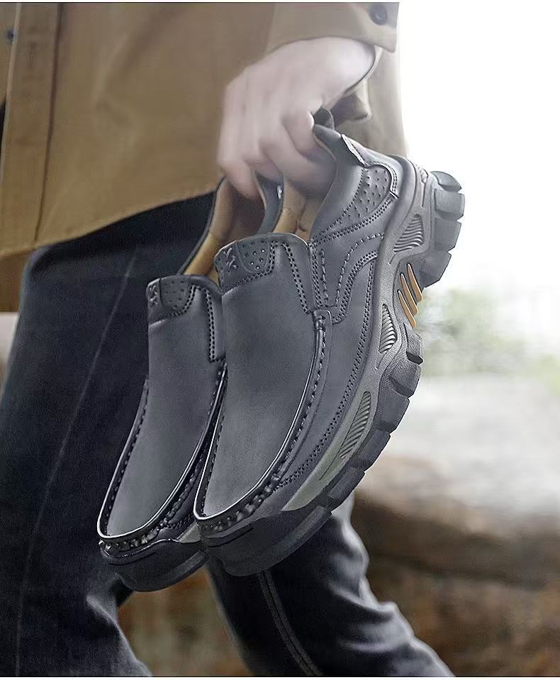 ⏰Last Day! 45% OFF  🔥GARB®Men's Genuine Leather Outdoor Slip-On Loafers with Arch Support & Wide Toe Box