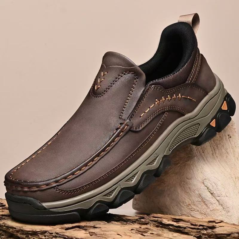 ⏰Last Day! 45% OFF 🔥HIKER®Men's Genuine Leather Outdoor Waterproof Orthopedic Walking Shoes