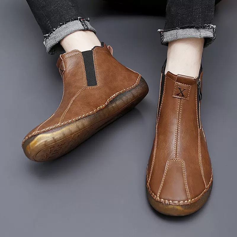 ⏰Last Day! 45% OFF  🔥GARB®Men's Handmade Genuine Leather Outdoor Waterproof Boot