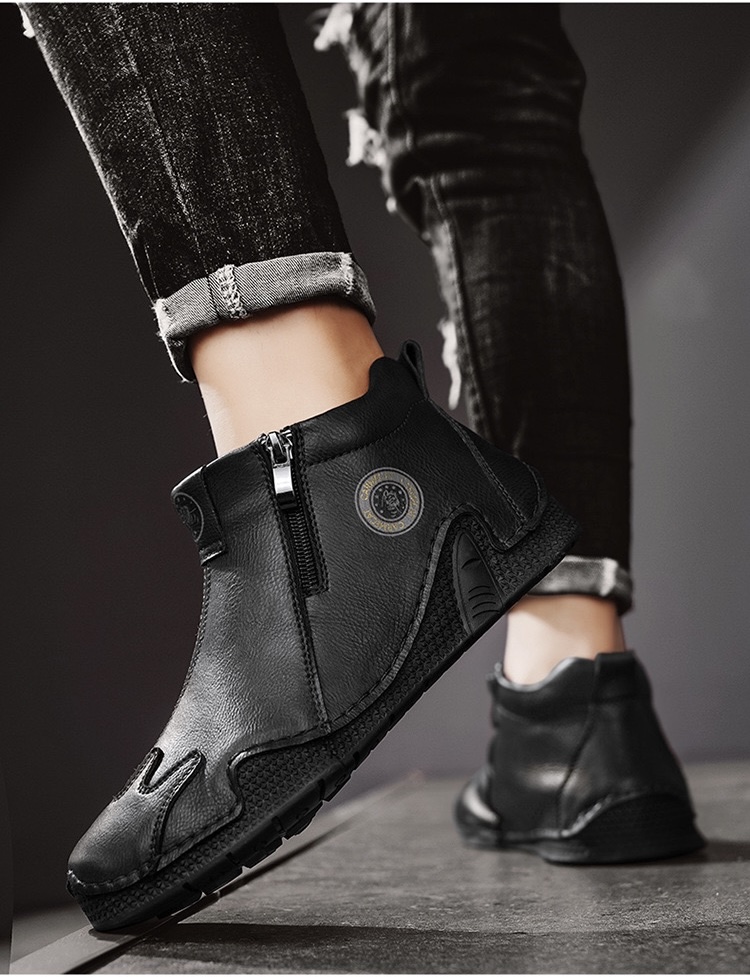 ⏰Last Day! 45% OFF  🔥GARB®Men's Handmade Genuine Leather Outdoor Waterproof Boot