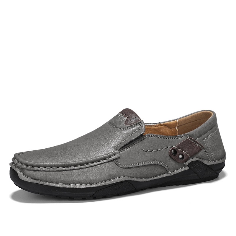 mens handmade cowhide orthopedic loafers