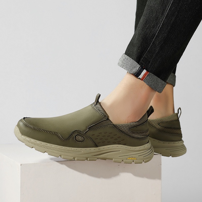 ⏰Last Day! 45% OFF 🔥HIKER®Men's Genuine Leather Outdoor Waterproof Orthopedic Walking Shoes